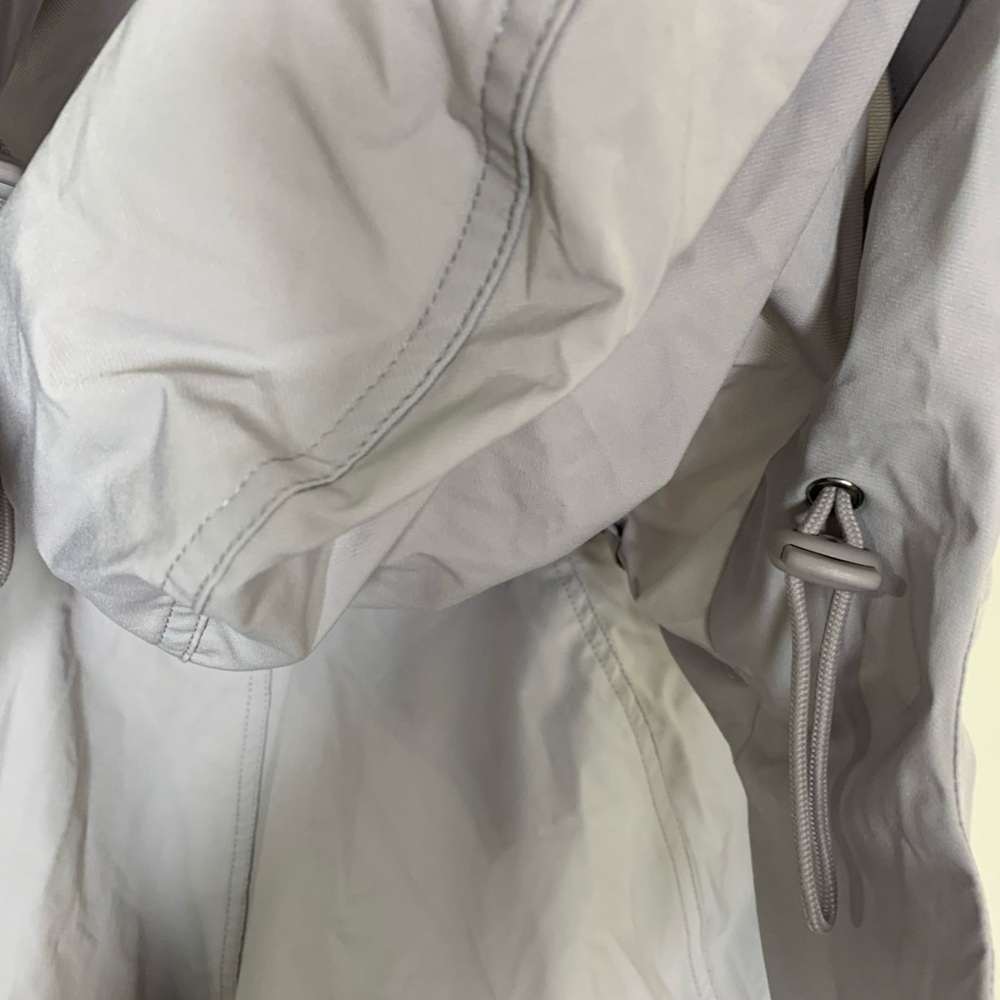 Fabletics Giana Jacket Oversized Gray Size M New Without Tags Full Zip Hood Rain - Picture 16 of 16